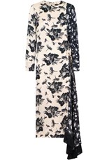 Mother Of Pearl LOUISE FLORAL PRINT DRESS L/S BLACK/IVORY